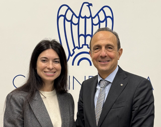 Anna Nicchio con il Presidente Viani